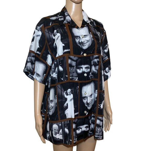 WACKO MARIA SILENCE OF THE LAMBS HAWAIIAN SHIRT MENS SZ M NEW NWT. #38 - Picture 4 of 11